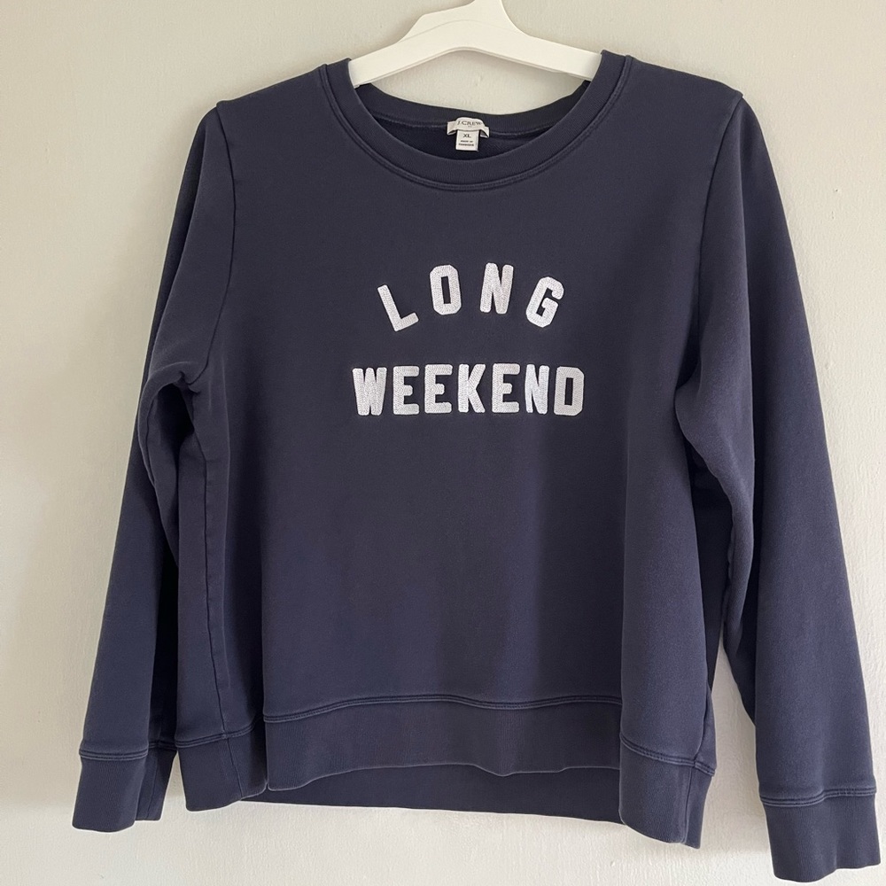 J Crew Factory Long Weekend Sweatshirt